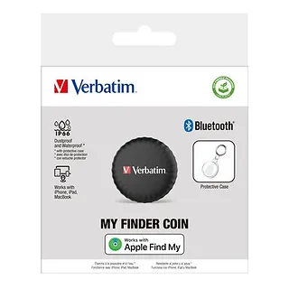 Verbatim Lokalizator My Finder Coin, 32133 BT 5.2, NFC Czarny