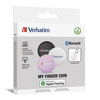 Verbatim Loklalizator My Finder Coin, 32135 BT 5.2 NFC op. 3 szt