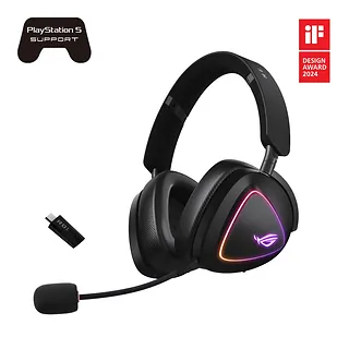 Asus Słuchawki ROG Delta II Wireless 2.4GHz/BT/3.5mm