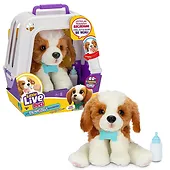 Cobi Maskotka interaktywna Little Live Pets - Piesek z transporterem