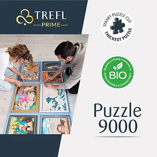 Trefl Puzzle 9000 elementów Domy Hogwartu Harry Potter