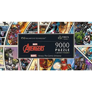 Trefl Puzzle 9000 elementów Marvel Across the Comic Universe