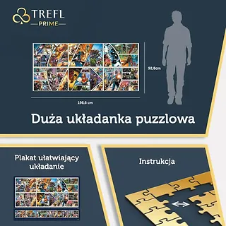 Trefl Puzzle 9000 elementów Marvel Across the Comic Universe