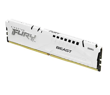 Kingston Pamięć DDR5 Fury Beast 16GB(1*16GB)/6000 CL30 XMP biala