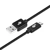 TB Kabel USB-Micro USB 1.5 m. czarny sznurek