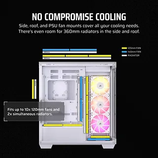 Corsair Obudowa 3500X TG Mid-Tower biała