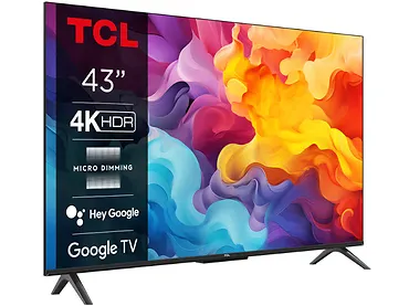 TCL Telewizor 43 cale 4K Google TV 43P655