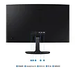 Samsung Monitor 27 cali S36GD VA 1920x1080 FHD 16:9 1xD-sub 1xHDMI 4 ms 100Hz zakrzywiony  1800R 2Yd2d (LS27D360GAUXEN)