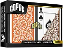 Bicycle Karty COPAG Elite Orange Brown Double Poker Jumbo