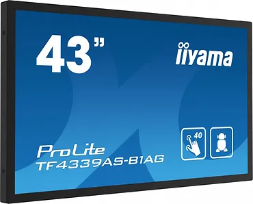 IIYAMA Monitor 43 cale TF4339AS-B1AG,IPS,4K,HDMIx2,DP,RJ45,3xUSB,40pkt,      ANDROID,24/7