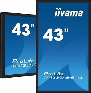 IIYAMA Monitor 43 cale TF4339AS-B1AG,IPS,4K,HDMIx2,DP,RJ45,3xUSB,40pkt,      ANDROID,24/7