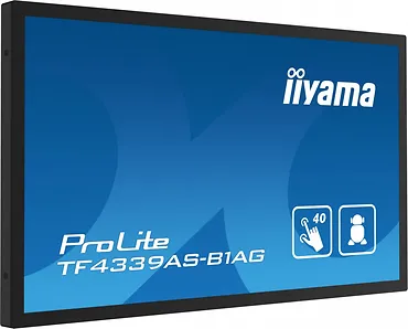 IIYAMA Monitor 43 cale TF4339AS-B1AG,IPS,4K,HDMIx2,DP,RJ45,3xUSB,40pkt,      ANDROID,24/7