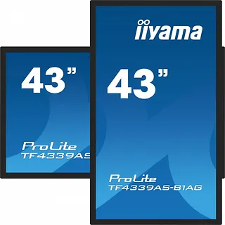 IIYAMA Monitor 43 cale TF4339AS-B1AG,IPS,4K,HDMIx2,DP,RJ45,3xUSB,40pkt,      ANDROID,24/7