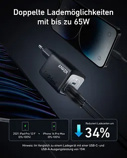 Anker Ładowarka sieciowa Prime 735 67W 2xUSB-C 1xUSB-A Czarna