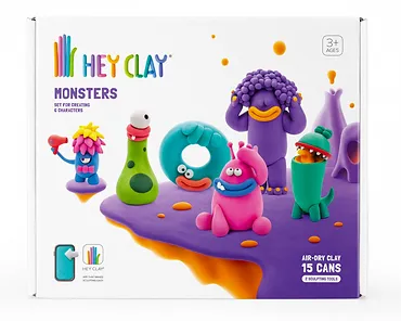 Tm Toys Masa Plastyczna Hey Clay Zestaw Potwory