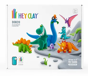 Tm Toys Masa plastyczna Hey Clay Zestaw Dinozaury