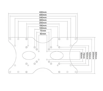 Neomounts Płyta do montażu w uchwycie FPMA-VESA400 ADAPTER 100X100-400X200