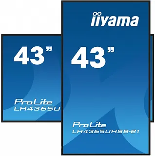 IIYAMA Monitor 43 cale LH4365UHSB-B1 24/7, IPS, ANDROID 11, 4K, 800cd, iiSignage2, SDM, 2x HDMI, DP, 2x USB,2x 10W, RJ45, WiFi, 4/32GB, PION/POZIOM, 400x400(vesa)