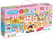 CzuCzu Puzzle 40 el. Cyfry Króliczki 93372 3+ 4+