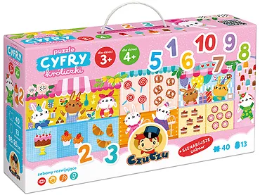 CzuCzu Puzzle 40 el. Cyfry Króliczki 93372 3+ 4+