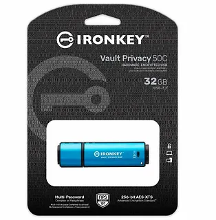 Kingston Pendrive 32GB IronKey Vault Privacy 50C AES-256 FIPS-197