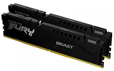 Kingston Pamięć DDR5 Fury Beast 32GB(2*16GB)/6400 CL32 XMP czarna