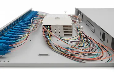 Digitus Panel krosowy/przełącznica światłowodowa z wyposażeniem 19 cali 1U, szary