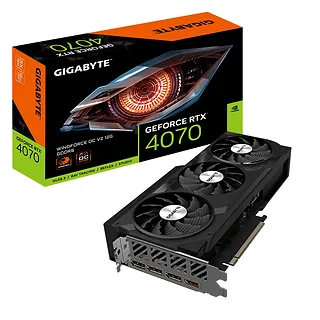 Gigabyte Karta graficzna GeForce RTX 4070 WINDFORCE OC V2 12GB GDDR6 192bit