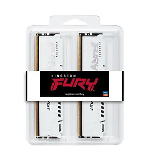 Kingston Pamięć DDR5 Fury Beast 32GB(2*16GB)/6000 CL30 EXPO biała