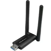 Qoltec Szybki bezprzewodowy adapter USB DUAL Wi-Fi 2 x 2dBi | Standard  AC | USB 3.0 | 1200Mbps