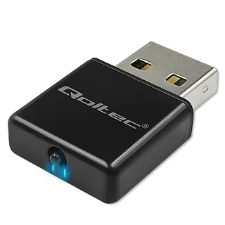 Qoltec Bezprzewodowy ultra szybki mini adapter NANO WiFi | Standard N | USB 2.0 | 300Mbps