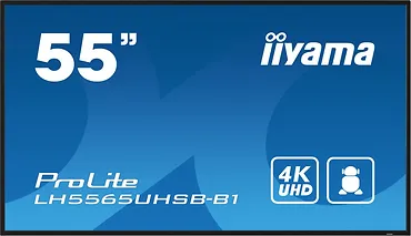 IIYAMA Monitor 55 cali LH5565UHSB-B1, 24/7, IPS, ANDROID 11, 4K, 800cd, iiSignage2, SDM, 2x HDMI, DP, 2x USB,2x 10W, RJ45, WiFi, 4/32GB, PION/POZIOM, 400x400(vesa)