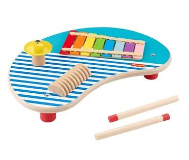 Fisher Price Muzyczny stoliczek drewniany