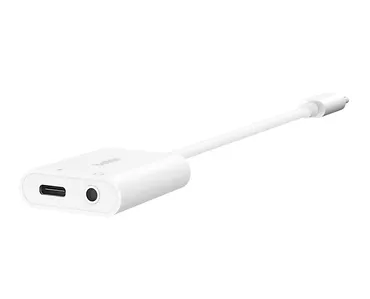 Belkin Adapter USB-C to 3.5 MM AUDIO + kabel USB-C biały