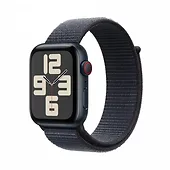 Apple Watch SE GPS + Cellular, koperta 44 mm z aluminium w kolorze północy, pasek sportowy w kolorze północy - rozmiar M/L