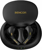 Sencor Słuchawki douszne bluetooth SEP 560BT BK, BT 5.3, czas 6h, 40mAh