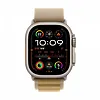 Apple Watch Ultra 2 GPS + Cellular, koperta 49 mm z tytanu w kolorze naturalnym z opaską Alpine S w kolorze beżowym