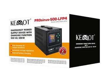 Zasilacz awaryjny Kemot PROsinus-500-LFP4