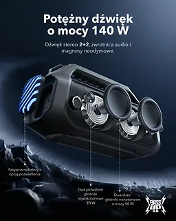 Anker Głosnik Soundcore Boom 2 Plus Czarny