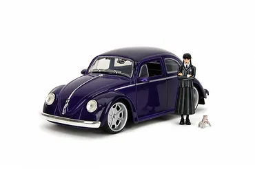 JADA TOYS Pojazd z figurką Wednesday Volkswagen Beetle 1:24