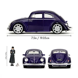 JADA TOYS Pojazd z figurką Wednesday Volkswagen Beetle 1:24