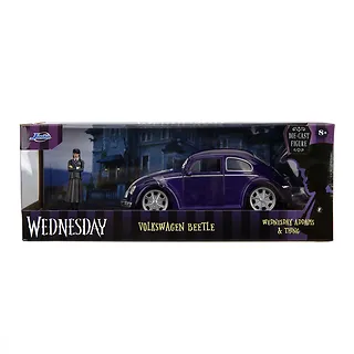 JADA TOYS Pojazd z figurką Wednesday Volkswagen Beetle 1:24