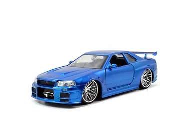 JADA TOYS Pojazd Fast & Furious 2002 Nissan Sky line blue 1:24