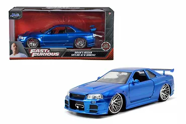 JADA TOYS Pojazd Fast & Furious 2002 Nissan Sky line blue 1:24