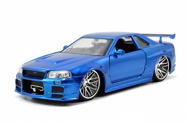 JADA TOYS Pojazd Fast & Furious 2002 Nissan Sky line blue 1:24