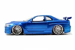 JADA TOYS Pojazd Fast & Furious 2002 Nissan Sky line blue 1:24