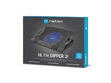 Natec Podstawka chłodząca DIPPER 2 12.1-17.3'' 2 USB LED