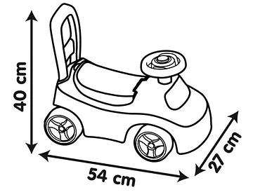 Smoby Jeździk Ride-On różowy