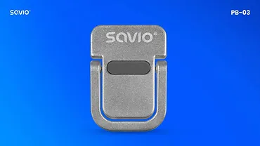 Savio Stopki do laptopa srebrne PB-03