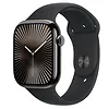 Apple Watch Series 10 GPS + Cellular, koperta 46 mm z tytanu w kolorze łupkowym z paskiem sportowym w kolorze czarnym - rozmiar M/L